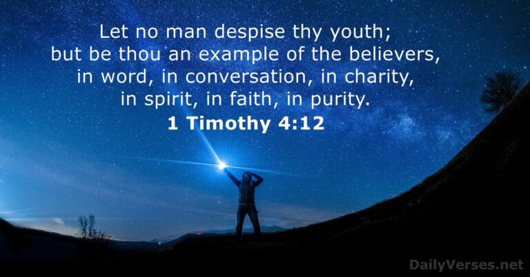 Be An Example Bible Verse Kjv - Bible Paradise