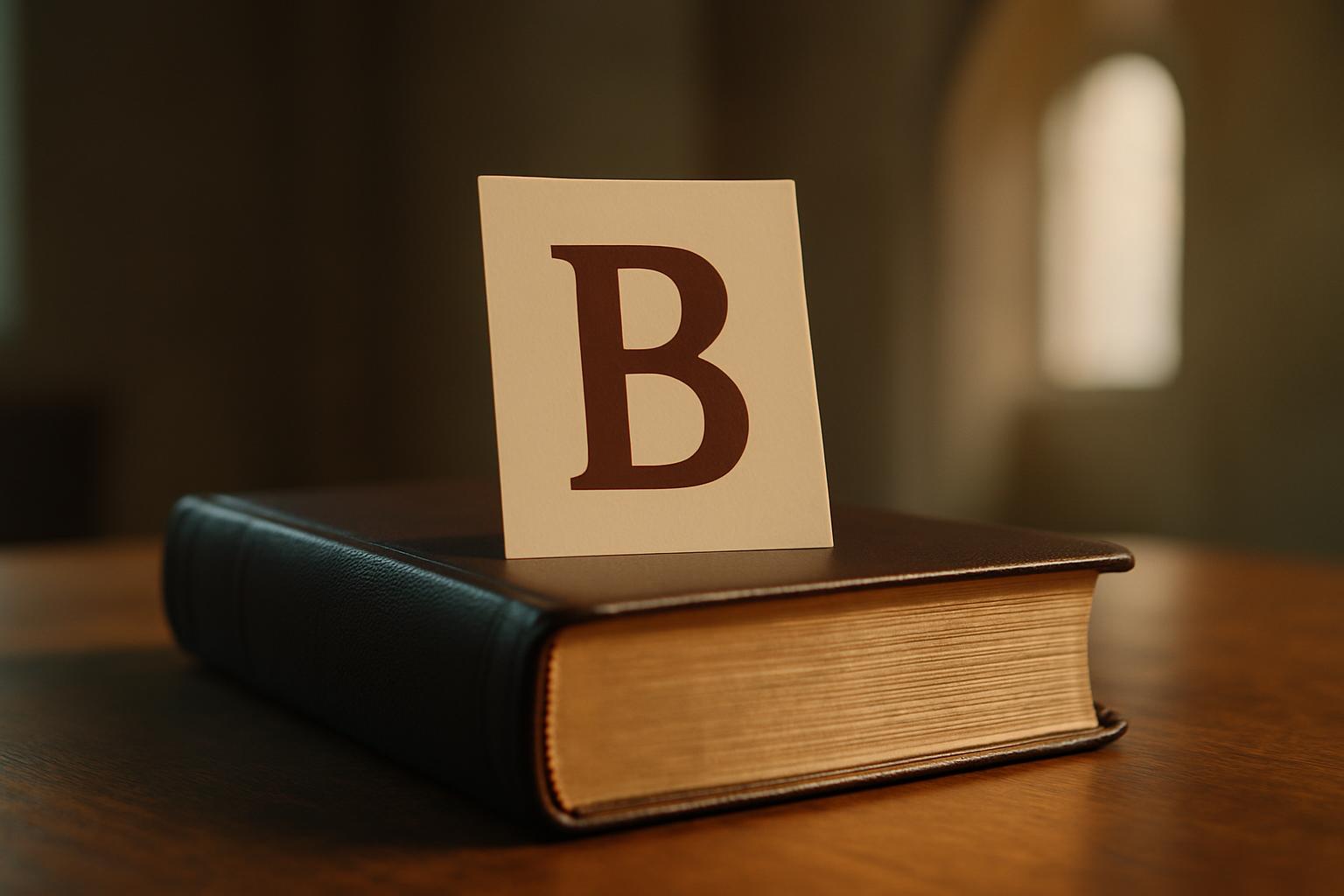 Names In The Bible Starting With B