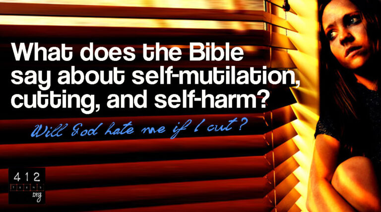 What Does The Bible Say About Self Harm - Bible Paradise